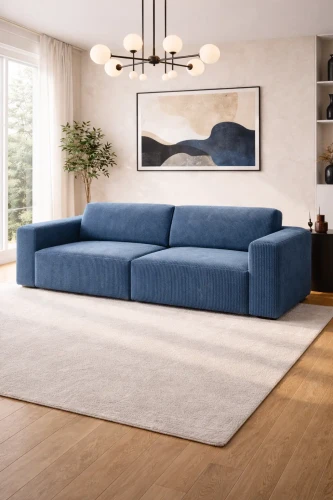 Sofa Claudius modułowa sztruks granatowa 1.webp